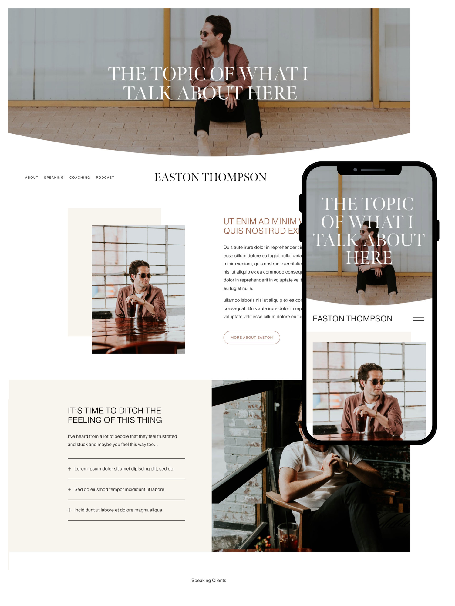 Easton - Squarespace Template thumbnail