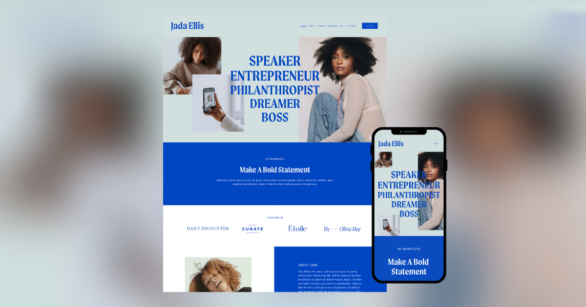 Jada – Squarespace Template thumbnail