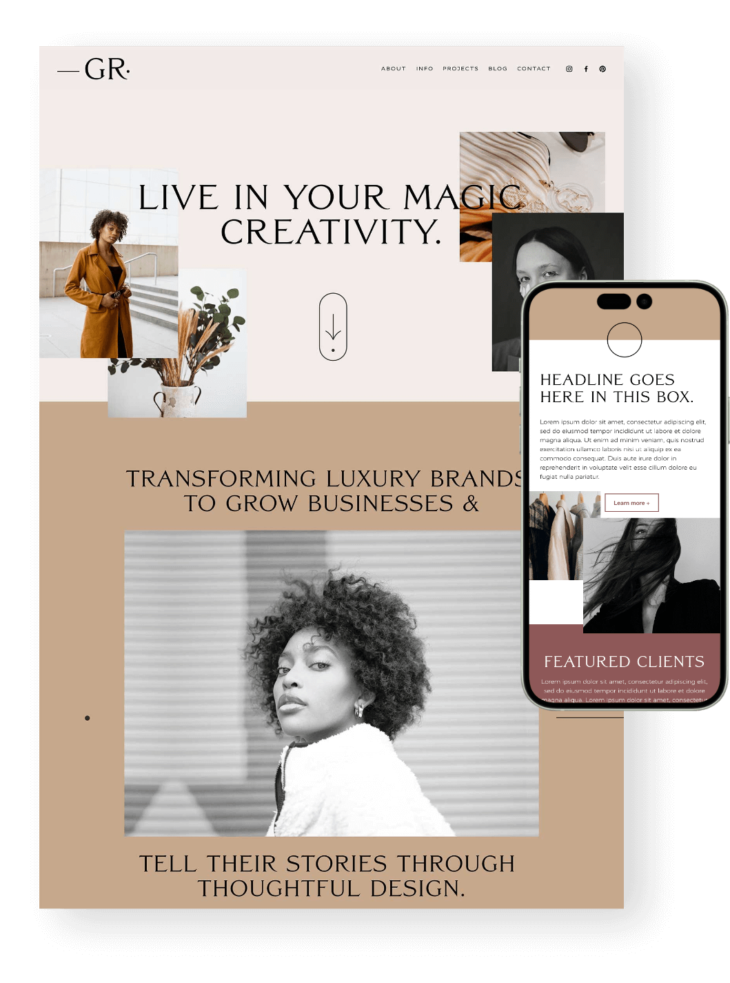 Gigi Rose Social Media Template Pack