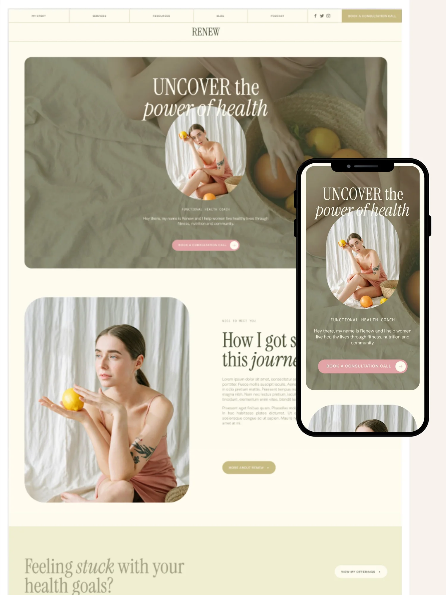 Renew – Squarespace Template
