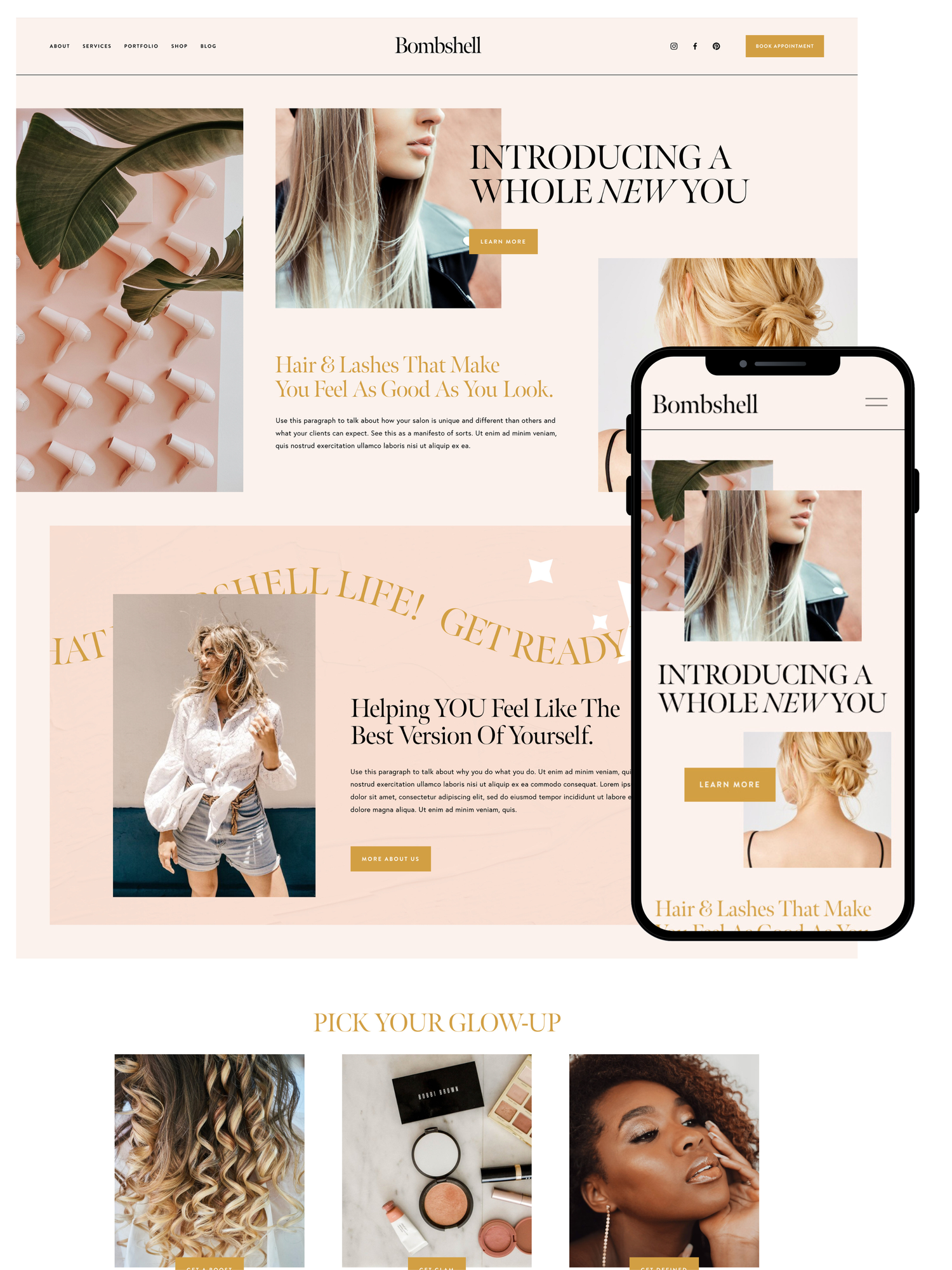 Bombshell – Squarespace Template